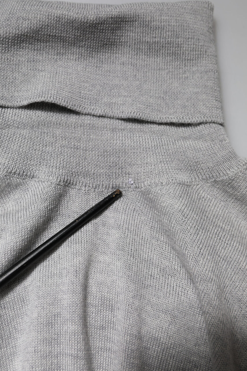Gray Long Sleeve Turtleneck Pullover Sweater