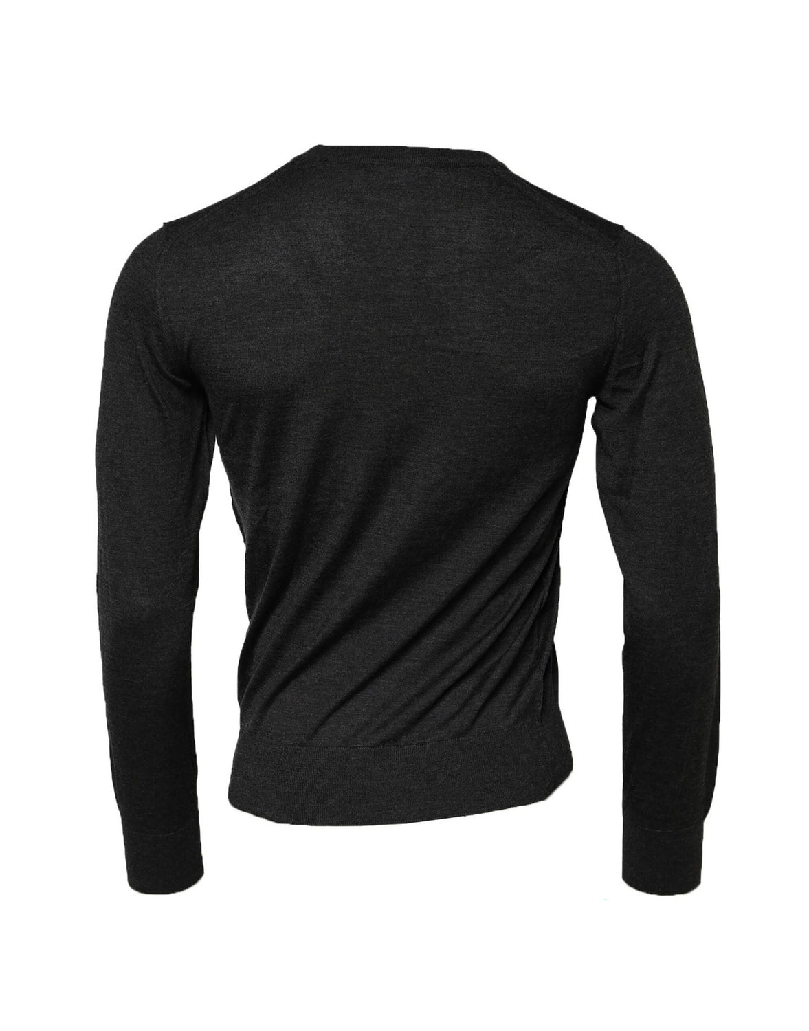 Gray Cashmere Crew Neck Sweatshirt Sweater