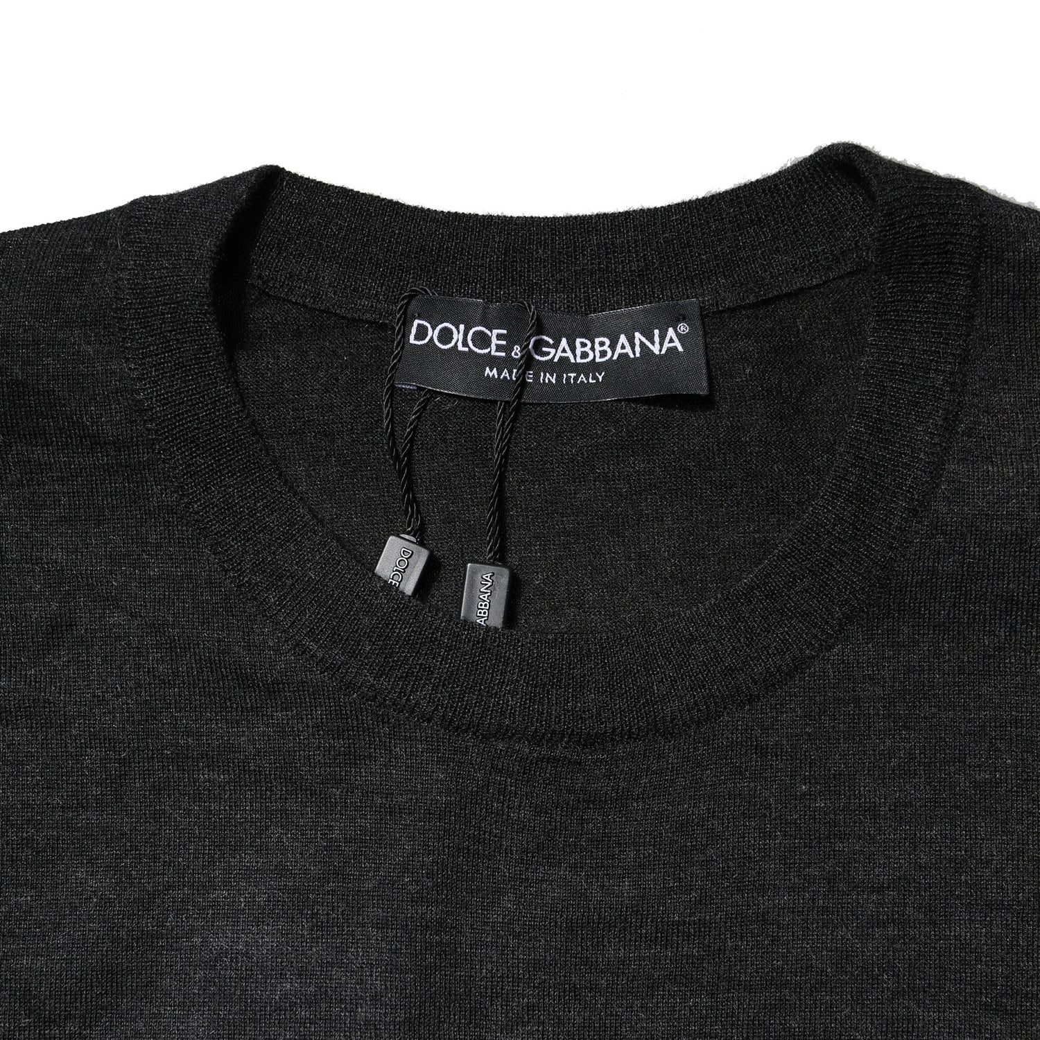 Gray Cashmere Crew Neck Sweatshirt Sweater