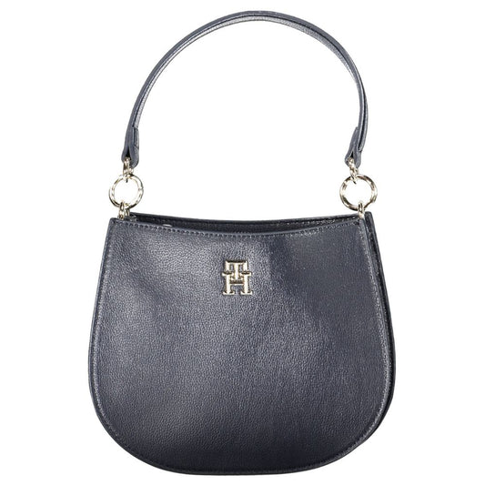 Blue Polyester Handbag