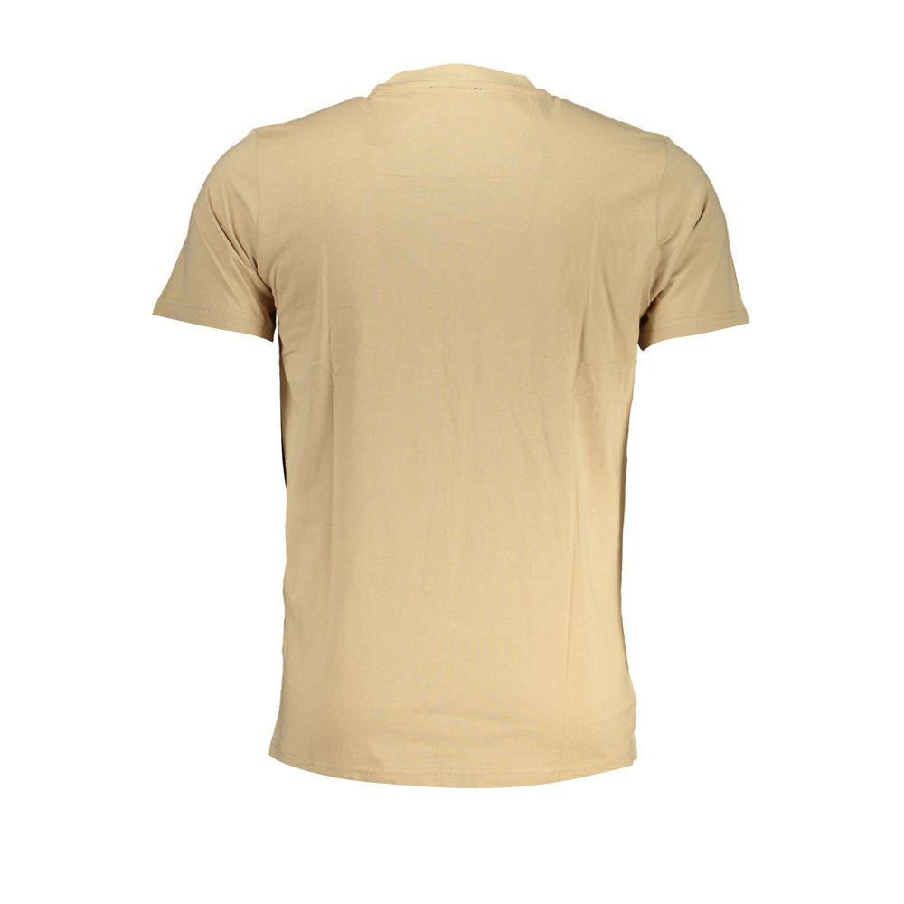 Beige Cotton Men's T-Shirt