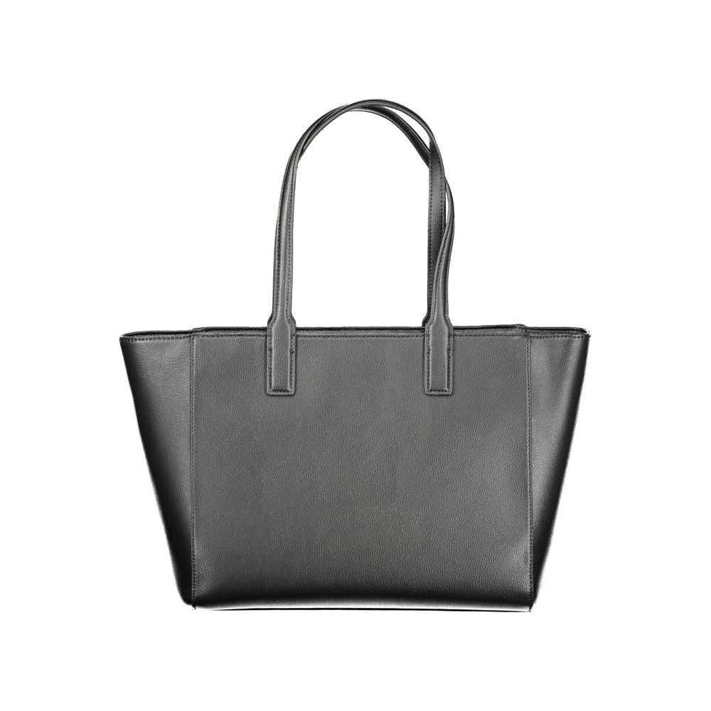 Black Recycled Polyester Women Handbag