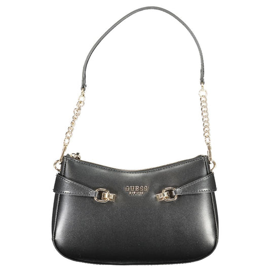 Black Polyethylene Women Handbag