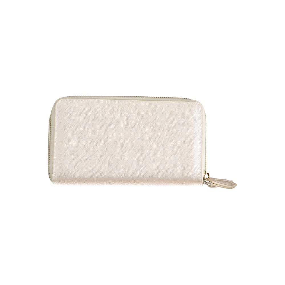 Gray Polyurethane Women's Wallet