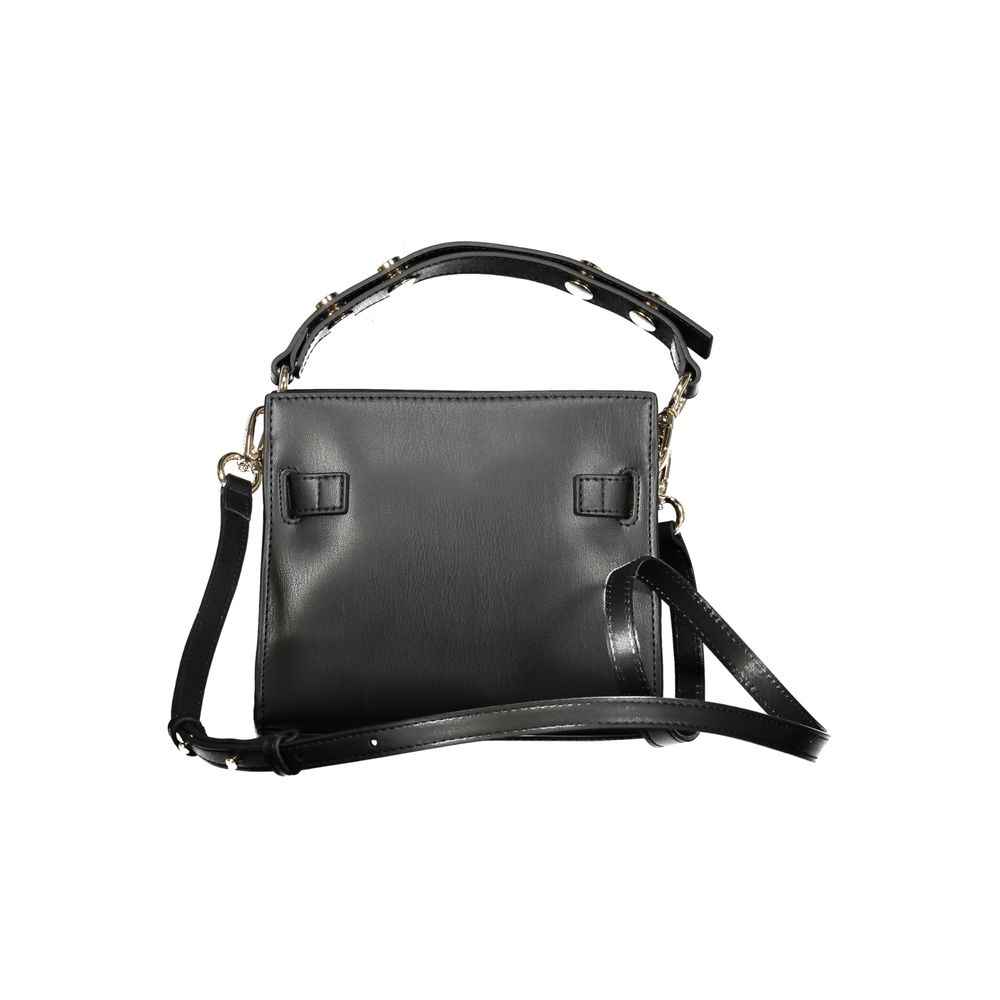 Black Polyethylene Women Handbag