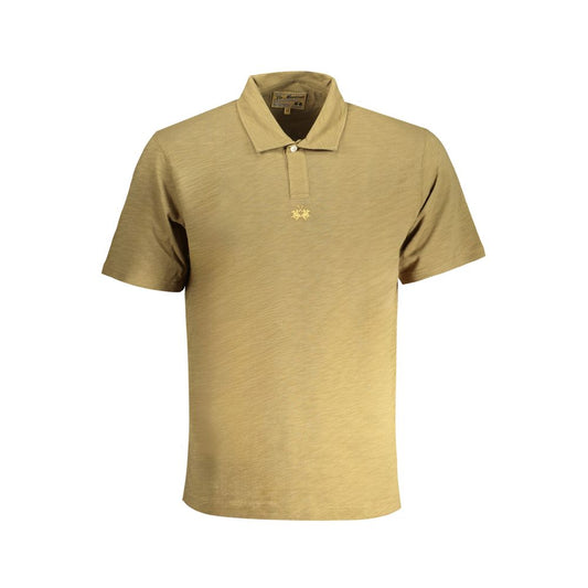 Arancione Cotton Men Polo