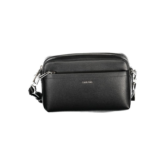 Black Polyethylene Women Handbag