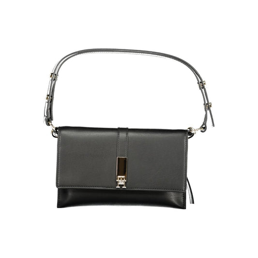 Black Polyethylene Women Handbag