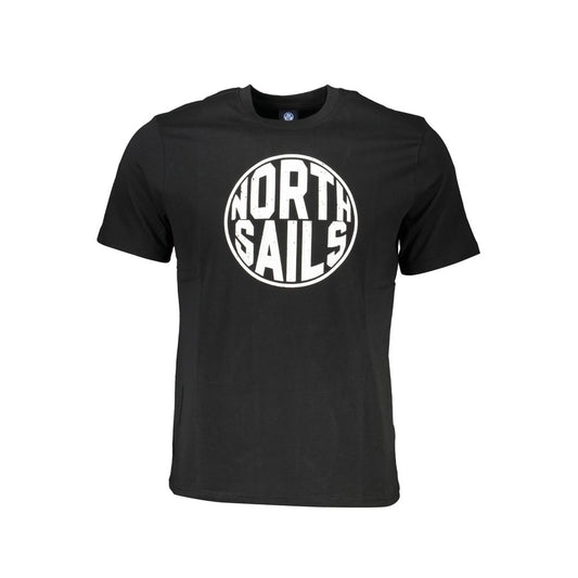 Black Cotton Men T-Shirt