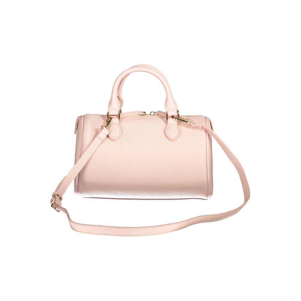 Pink Polyethylene Women Handbag