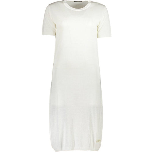 Bianco Viscosa Women Dress