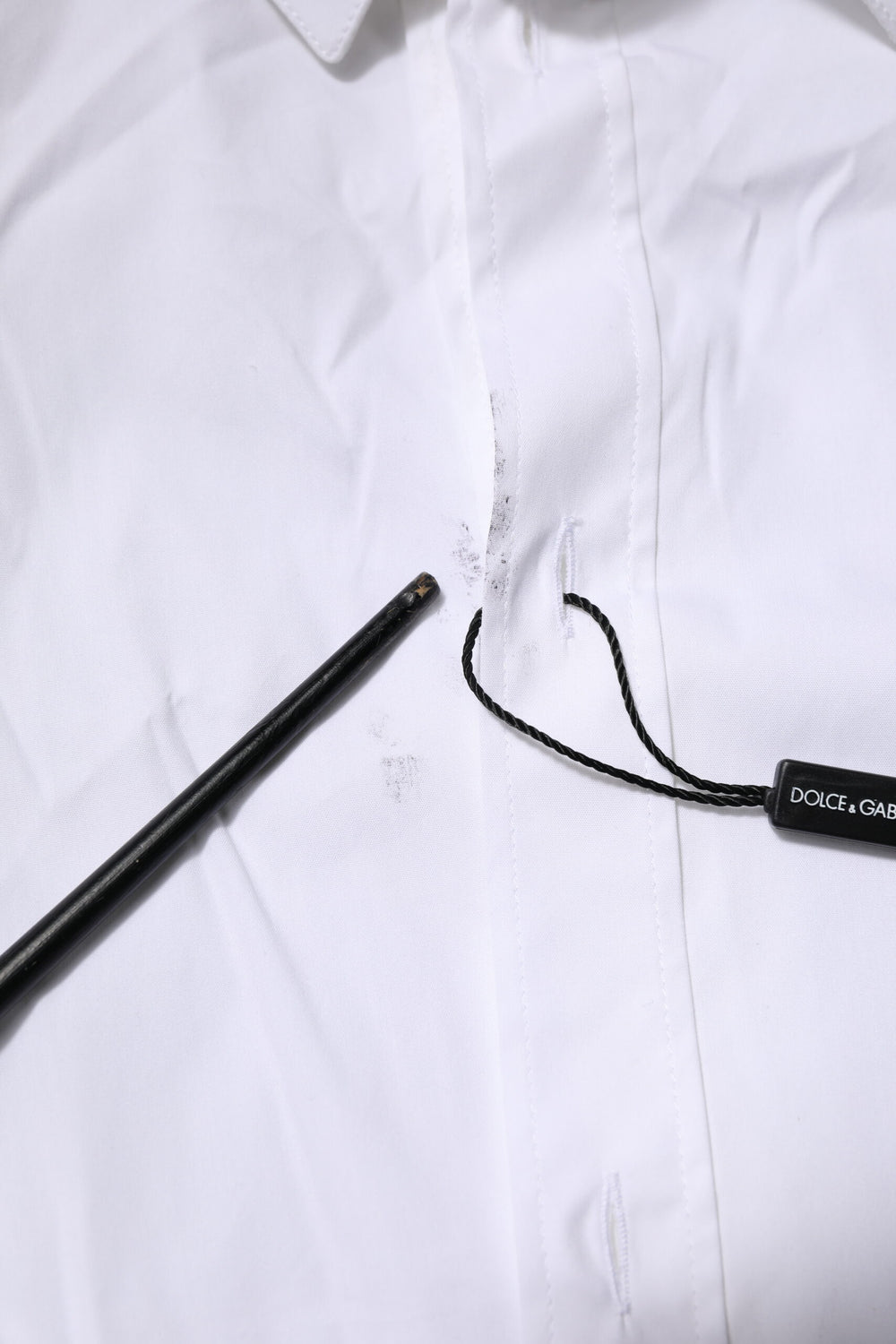 White Cotton GOLD Long Sleeves Formal Shirt