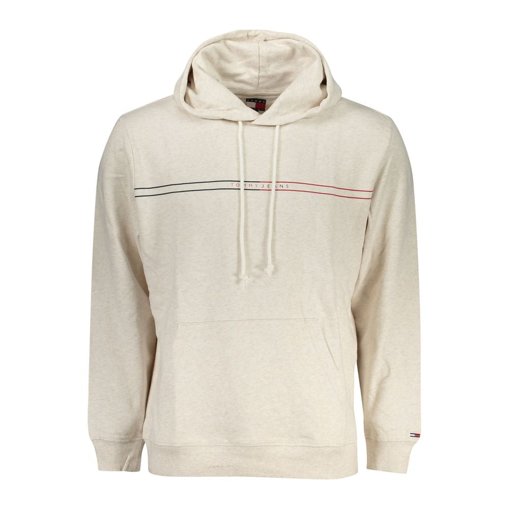 Beige Cotton Men's Hoodie