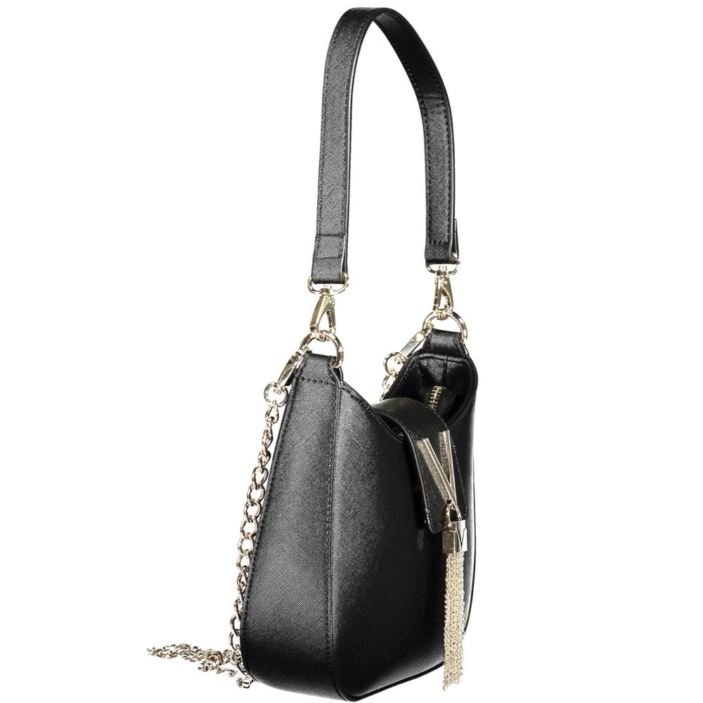Black Polyethylene Women Handbag