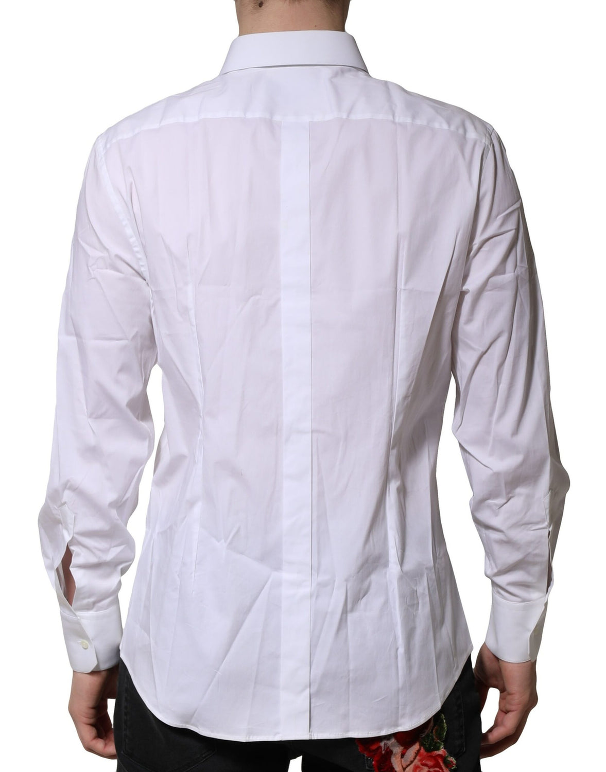 White GOLD Long Sleeves Dress Formal Shirt