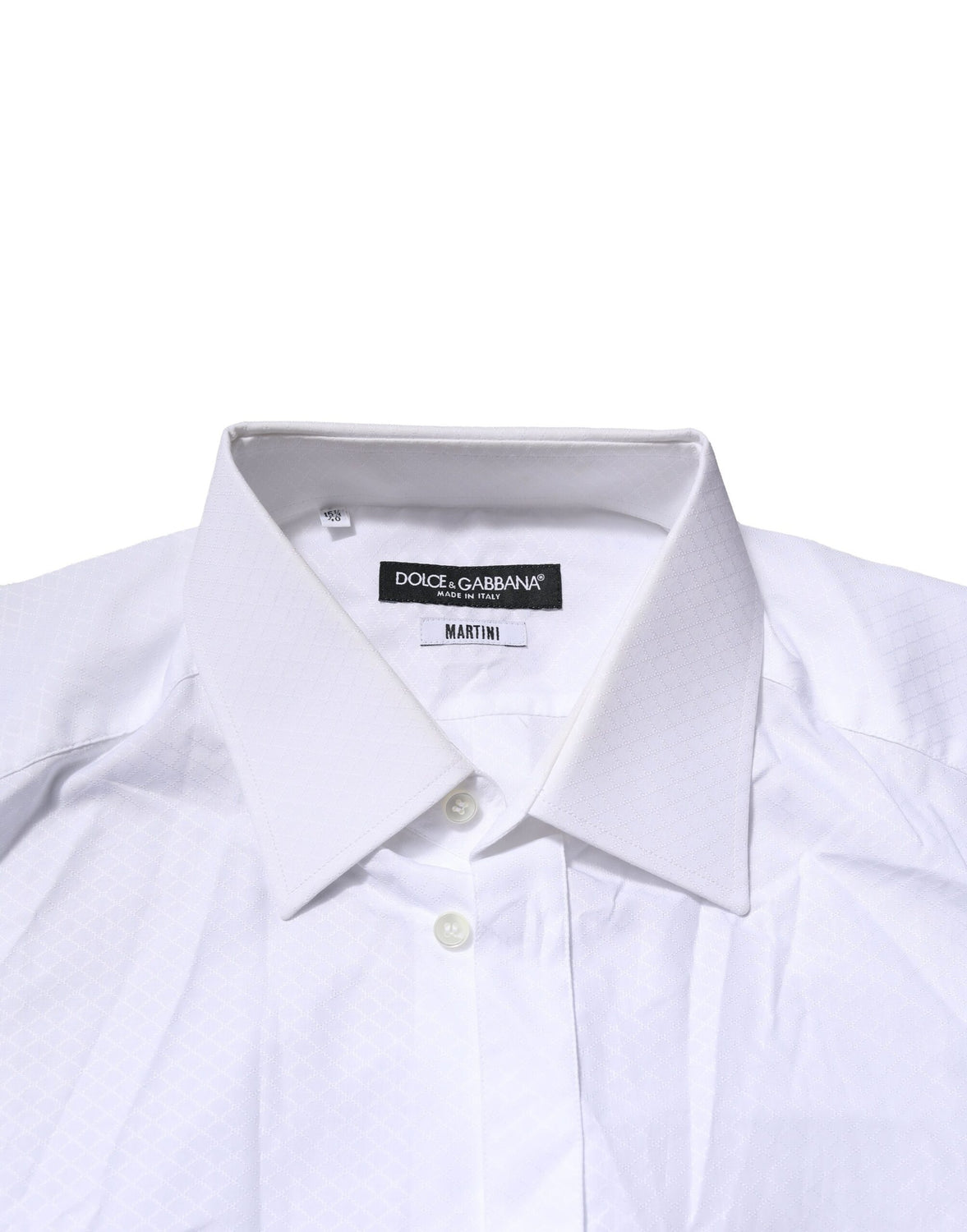 White MARTINI Cotton Men Dress Formal Shirt
