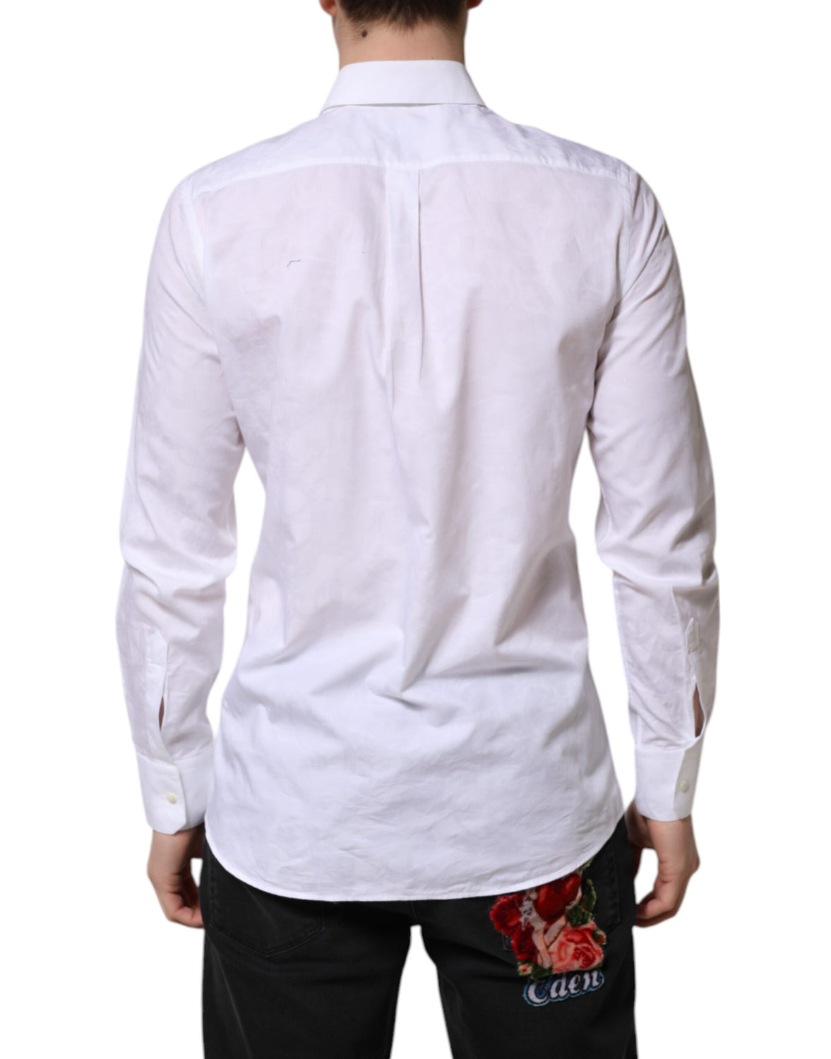 White MARTINI Cotton Long Sleeve Formal Shirt