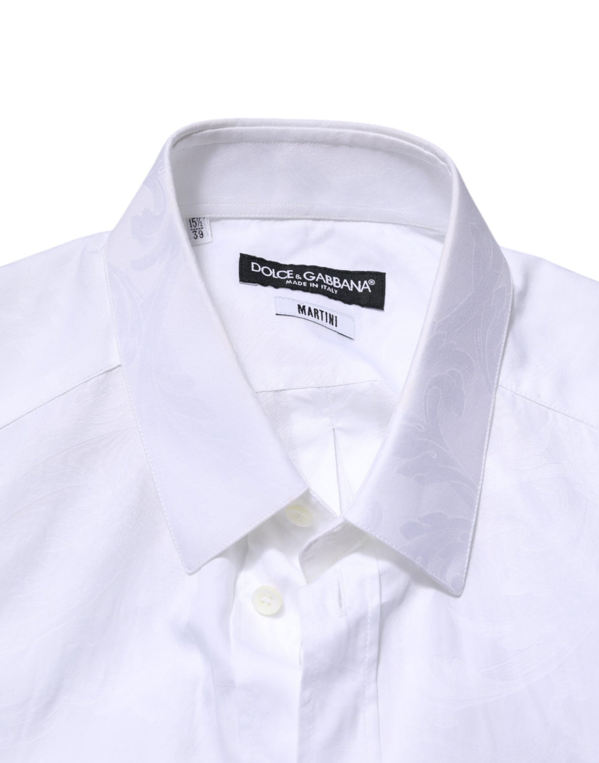 White MARTINI Cotton Long Sleeve Formal Shirt