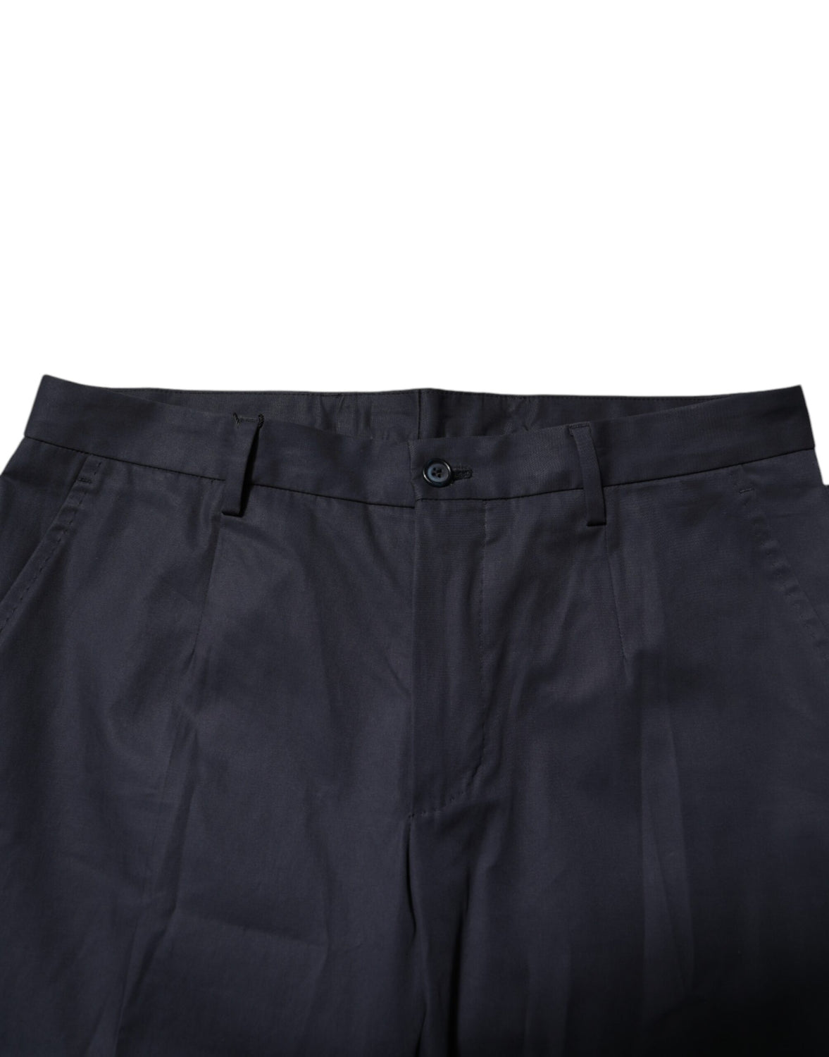 Dark Blue Cotton Formal Pants