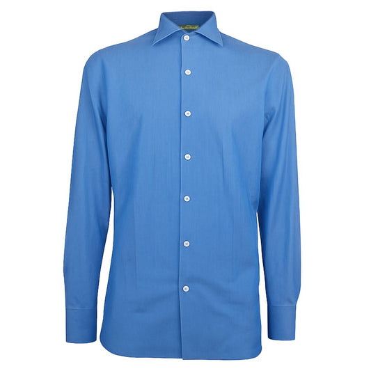 Blue Cotton Men's Shirt