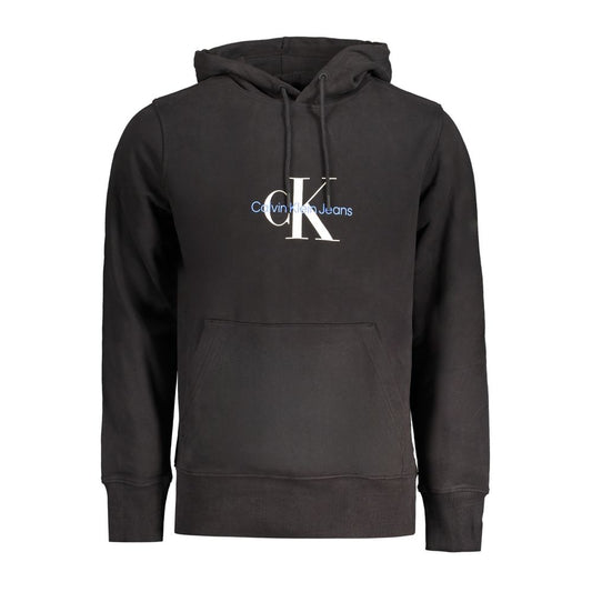Black Cotton Men's Sweatshirt