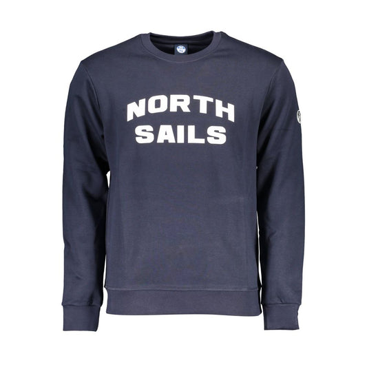 Blue Cotton Men's Sweatshirt