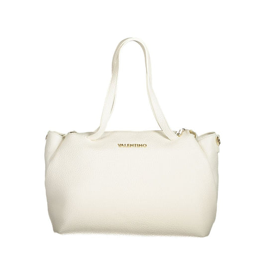 White Polyethylene Women Handbag