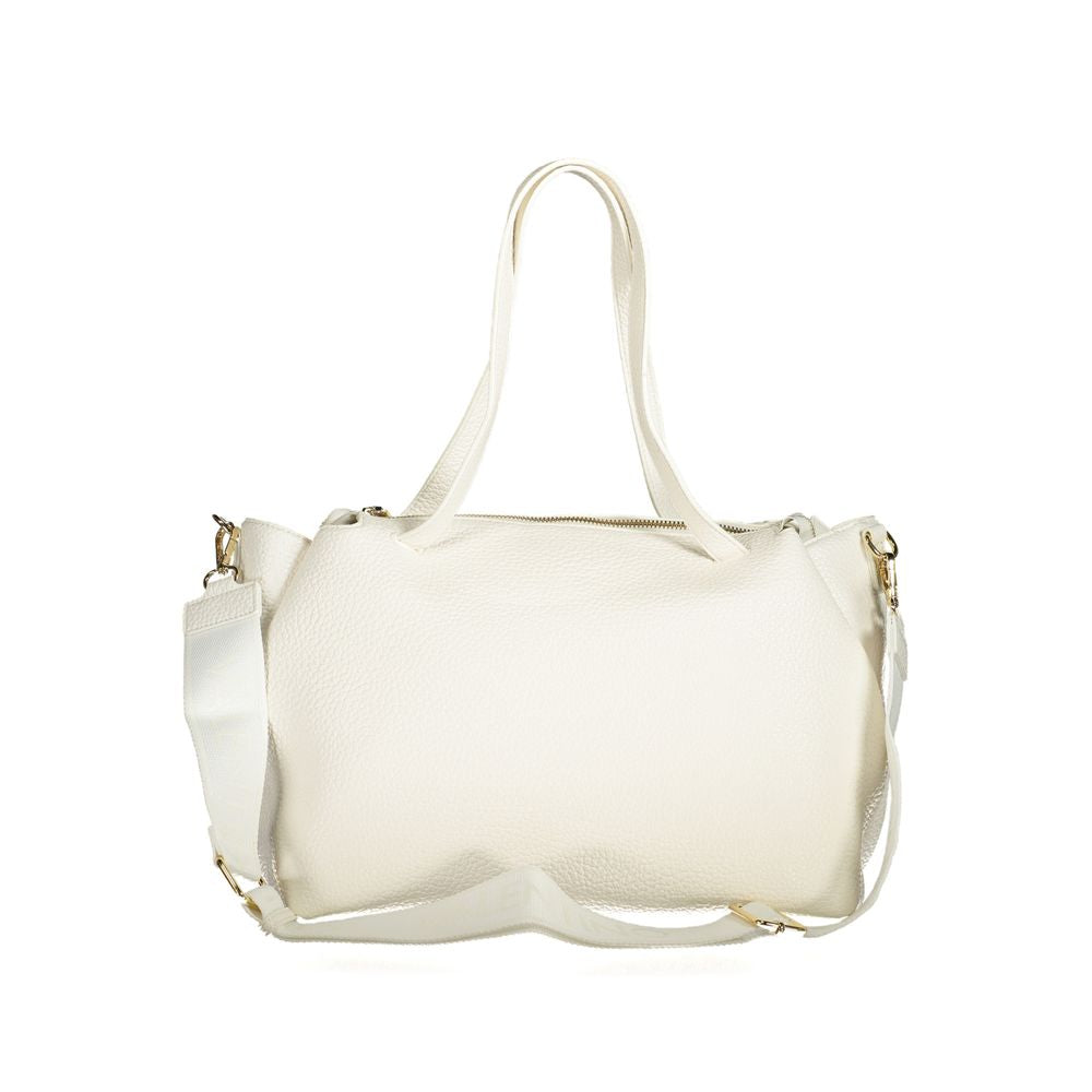 White Polyethylene Women Handbag