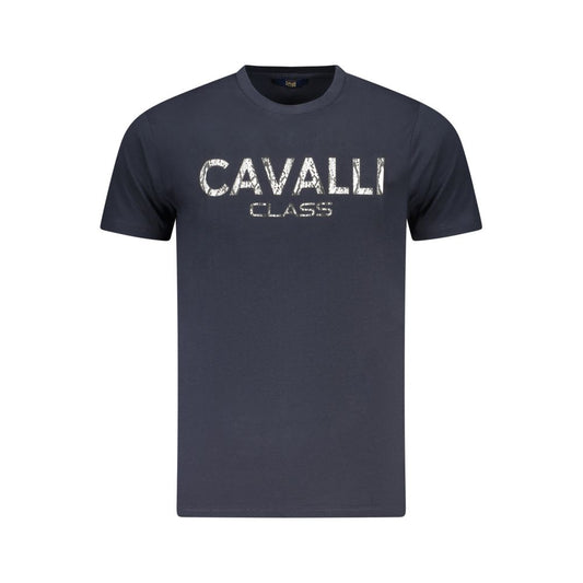 Blu Cotton Men T-Shirt
