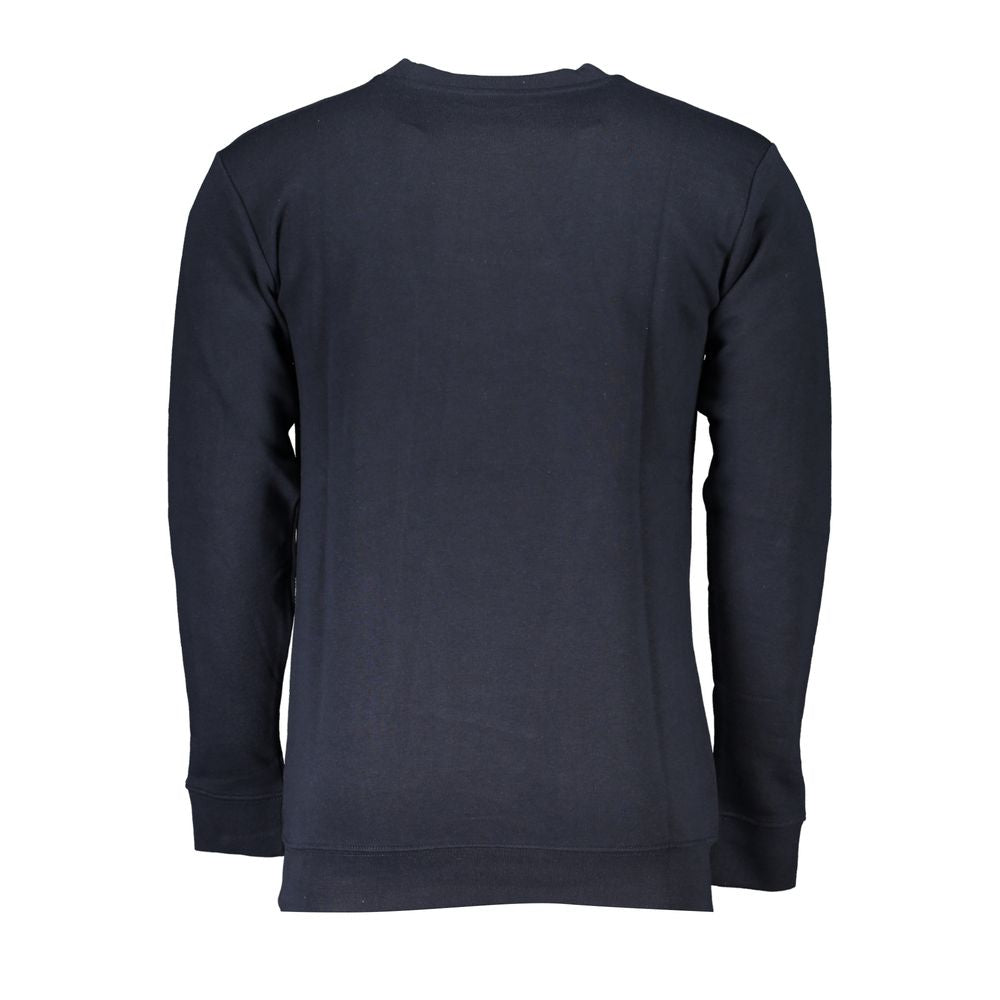 Blue Cotton Men Sweater