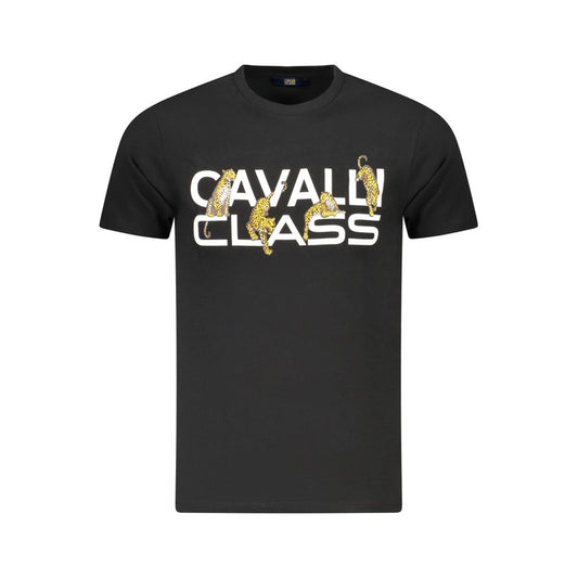 Black Cotton Men's T-Shirt