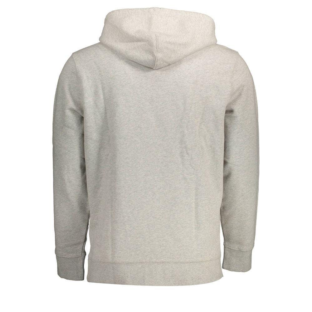 Gray Cotton Men Sweatshirt