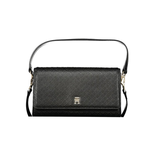 Black Polyethylene Women Handbag