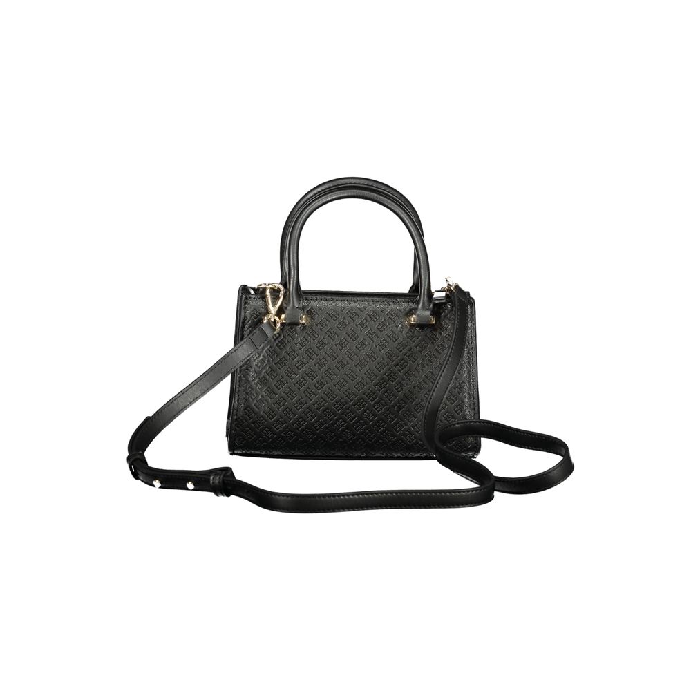 Black Polyethylene Women Handbag