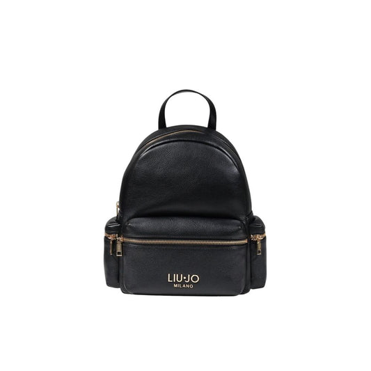 Black Polyester Backpack