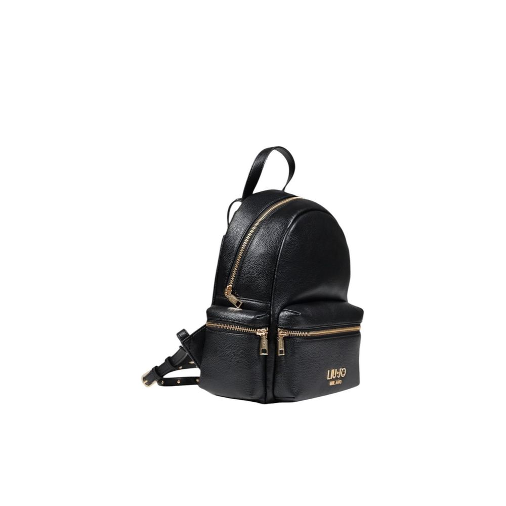 Black Polyester Backpack