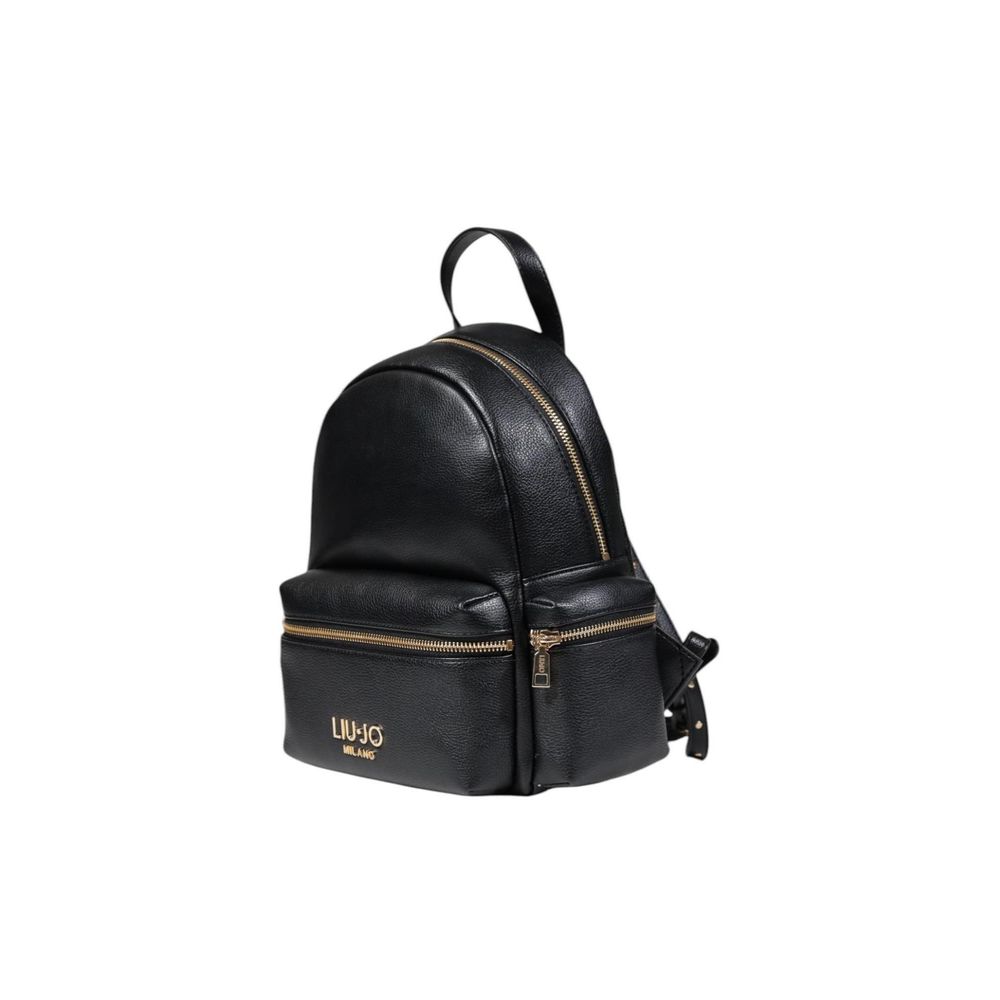 Black Polyester Backpack