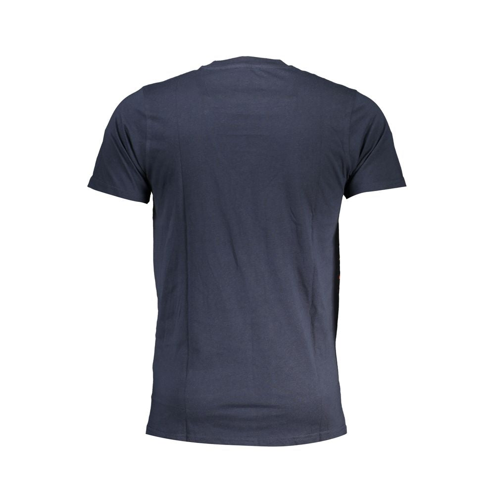 Blu Cotton Men T-Shirt