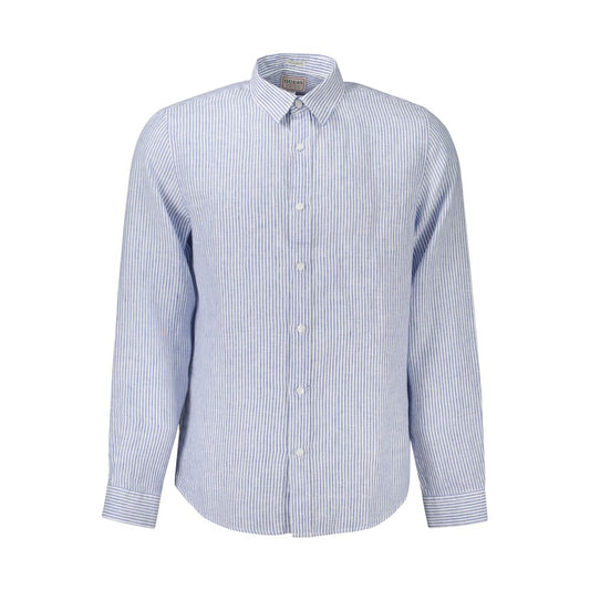 Blu Linen Men Shirt