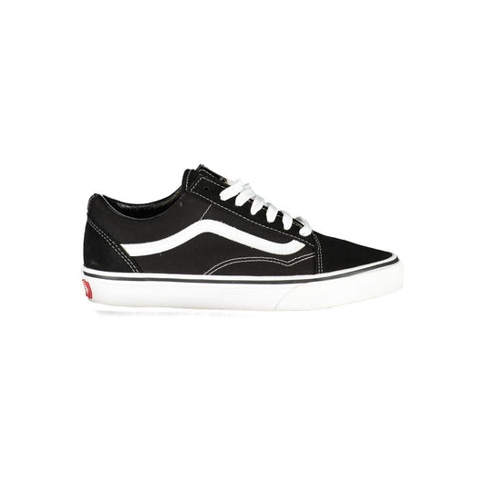 Black Polyester Men Sneaker