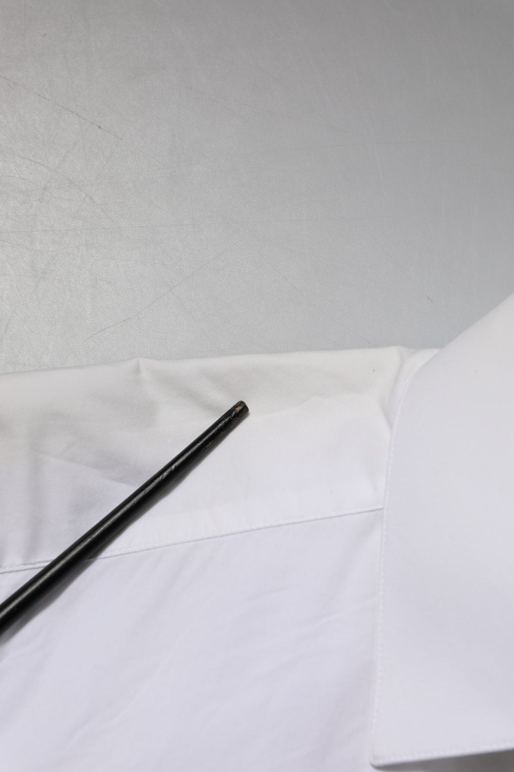 White Cotton GOLD Long Sleeves Dress Shirt