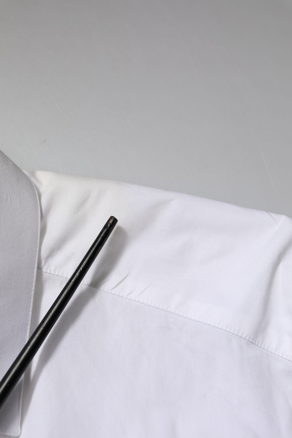 White Cotton GOLD Long Sleeves Dress Shirt