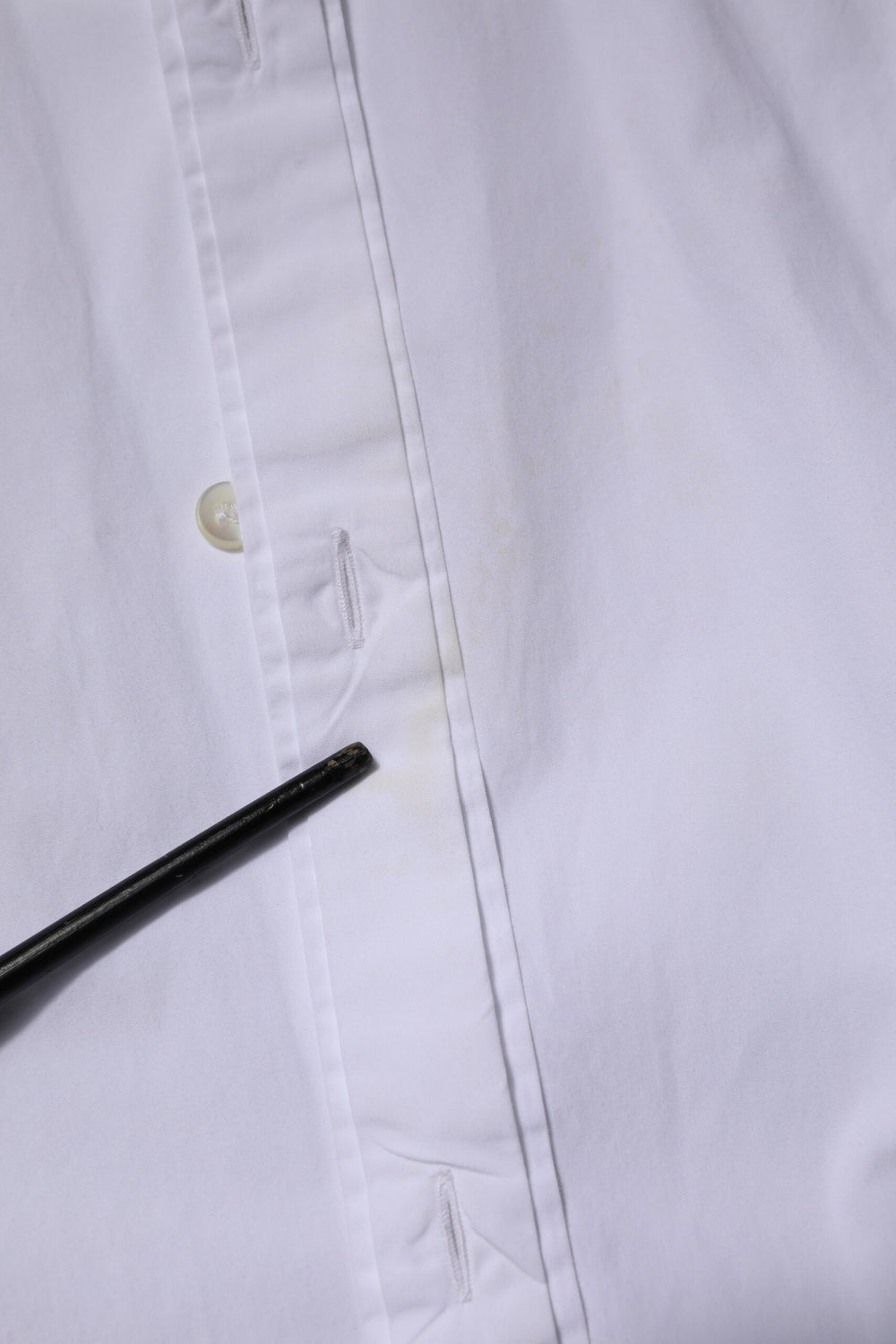 White Cotton GOLD Long Sleeves Dress Shirt