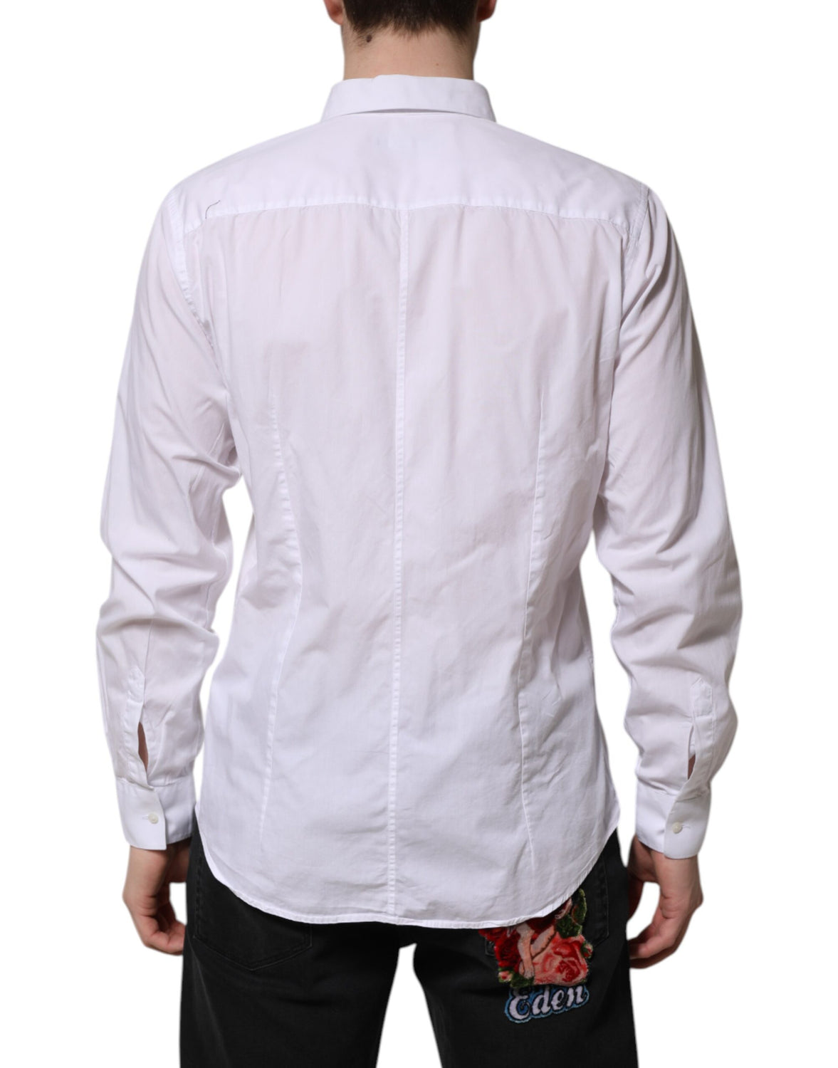 White Cotton STAFF Long Sleeves Formal Shirt