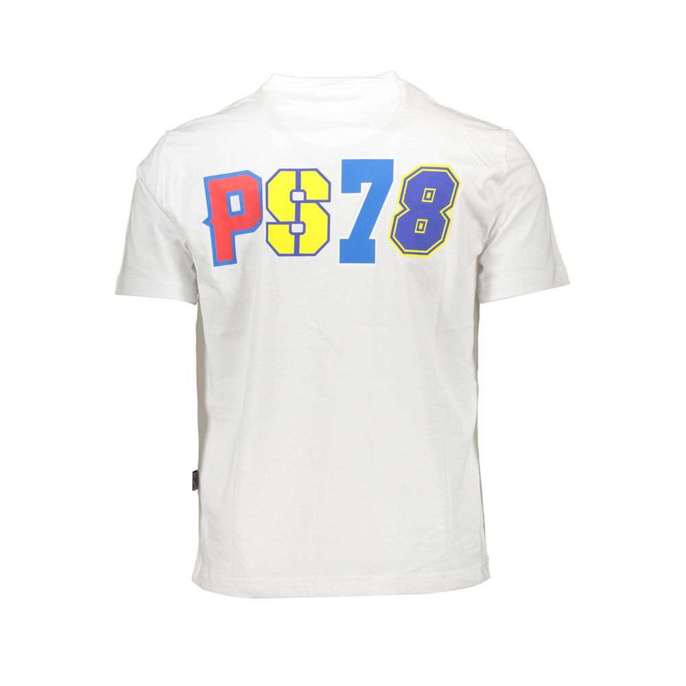 White Cotton Men's T-Shirt