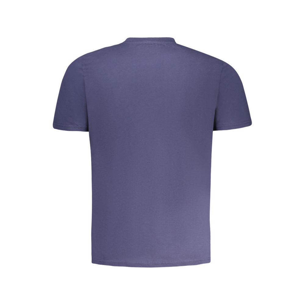 Blue Cotton Men's T-Shirt