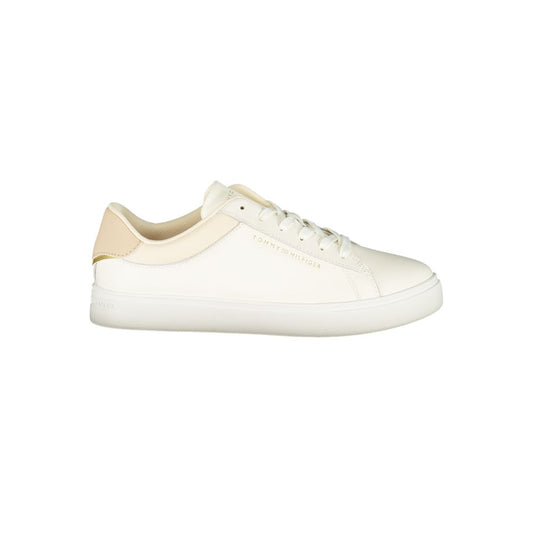 Beige Leather Women Sneaker