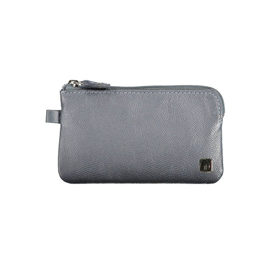 Blue Leather Men Wallet