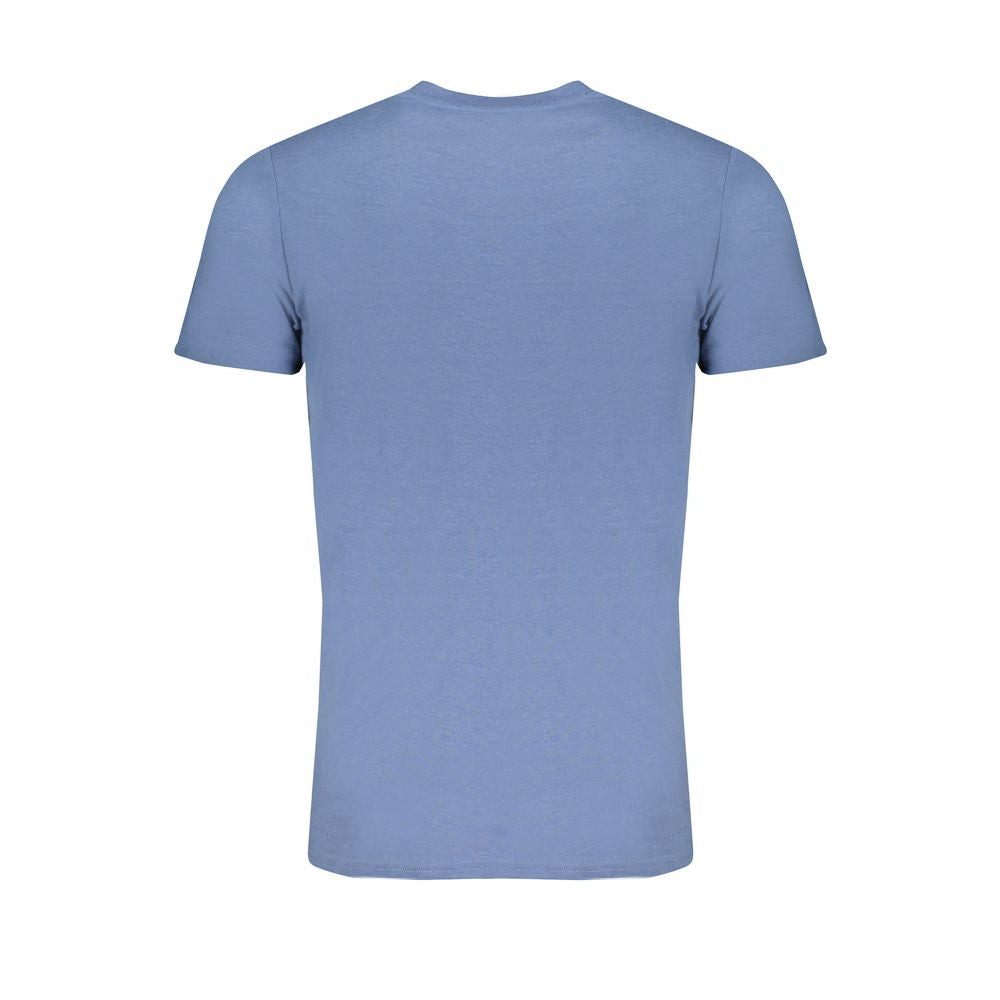 Blu Cotton Men T-Shirt