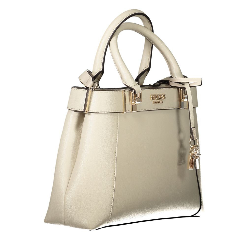 Beige Polyethylene Handbag